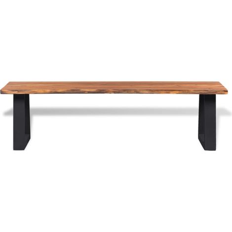 Maison Exclusive - Sitzbank Akazienholz Massiv 160 cm