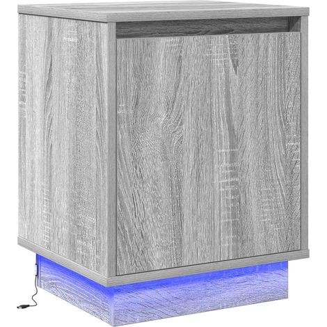Maison Exclusive - Nachttisch Grau 39 x 34,5 x 50 cm Holzwerkstof