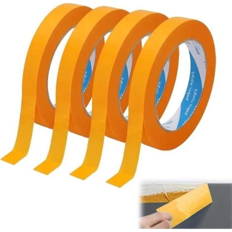 4PCS Paint Masking Tape, 20mm x 50m Precision Masking Vinyl Tape, Masking Tape, Paint Masking, Adhesive Tape (1/4)
