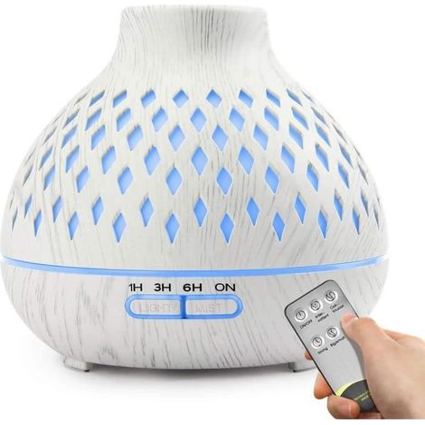 Diffusore MoMoo da 400 ml per altri oli, luce ultra luminosa con 7 grandi LED per luce, yoga, (1/4)