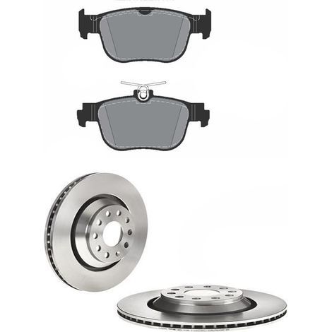 KIT FRENI POSTERIORI compatibile con SKODA OCTAVIA IV COMBI (NX5) - DISCHI + PASTIGLIE OEM: P 85 189 / 17729 , 18117 , 18589 /SOSTITUZIONE DIRETTA/BASSA POLVERE/SILENZIOSO (1/5)
