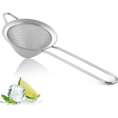Cocktail Strainer Stainless Steel Fine Mesh Sieve Professional Bar Tool Conical Coffee Strainers with Long Handle (1/5)
