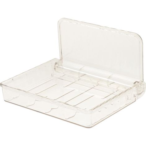 Étagère murale transparente , organisateur mural en plastique , boîte de rangement pour cosmétiques (1/5)