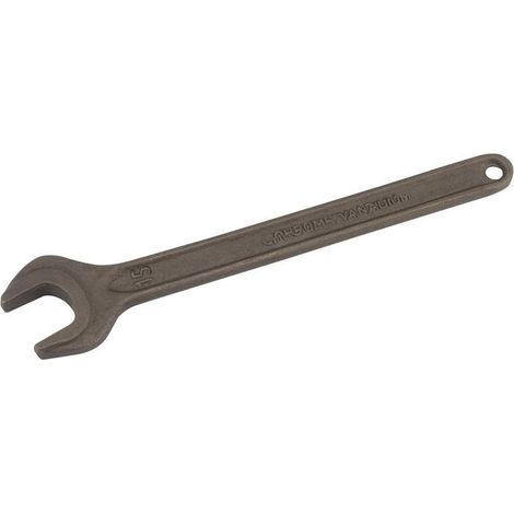 1 - Clé Plate - Acier Chrome Vanadium - Finition Phosphate Noire - Usage Industriel Chimique - 15 Mm