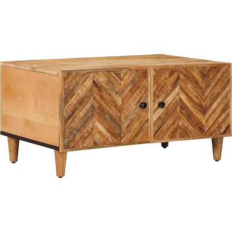 Coffee Table Brown 80 x 50 x 40 cm Solid Mango Wood vidaXL