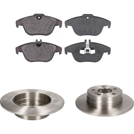 KIT FRENI POSTERIORI compatibile con MERCEDES-BENZ CLASSE C COUPE' (C204) - DISCHI + PASTIGLIE OEM: P 50 068 , P 50 068X / 17756 , 17757 /SOSTITUZIONE DIRETTA/BASSA POLVERE/SILENZIOSO (1/5)