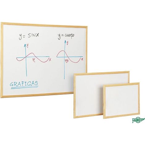 Tableau blanc économique, cadre en pin, 40x60cm Faibo 08614 (1/2)
