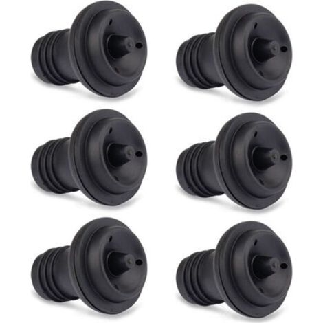 6 pièces-bouchons pour pompe vide-gris,Bouchon vin rouge, bouchon sous vide vin rouge, bouchon bouteille sous vide vin, bouchon individuel
