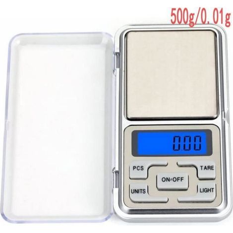 1 Balance de Précision, Écran LCD Rétroéclairé, Acier Inoxydable, 500g/0.01g, Cuisine et Bijoux (1/3)