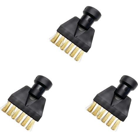 3er-Pack Flache Kupferbürste für Kärcher SC1 SC2 SC3, passend für Dampfreiniger-Aufsatzadapter, Haushaltsreinigungsdüse (1/5)
