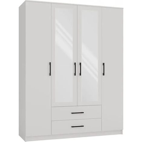 Armadio ROMANA 160 con specchio bianco (1/3)
