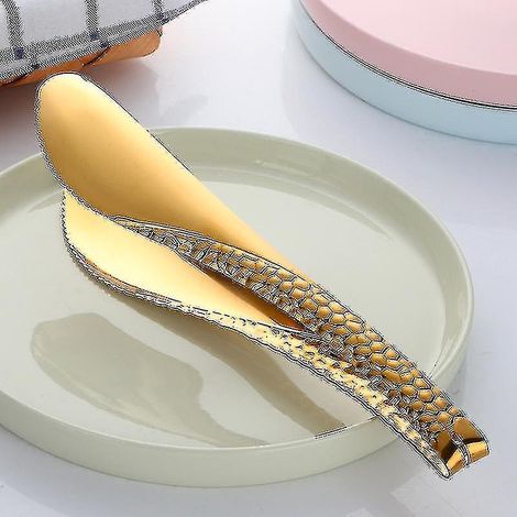 Ensemble de 1 petite pince à pain en acier inoxydable, hypoallergénique, pour barbecues et autres occasions. - AquaForge (1/4)