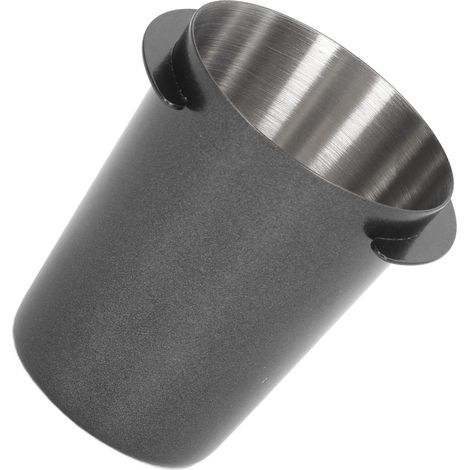 Doseur à café 58 mm en acier inoxydable poli, compatible avec le café en poudre, noir (1/5)
