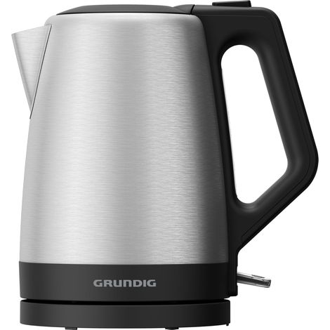 Bouilloire électrique 2200 W 1,7 l Enrouleur de câble Arrêt automatique Élément chauffant caché en acier inoxydable Pour droitiers et gauchers Acier inoxydable/noir (1/5)