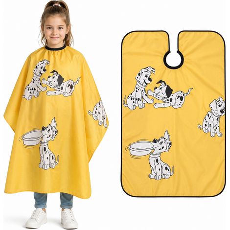 Capa de peluquería infantil para salón, grande, 130x140, con hebilla. (1/5)