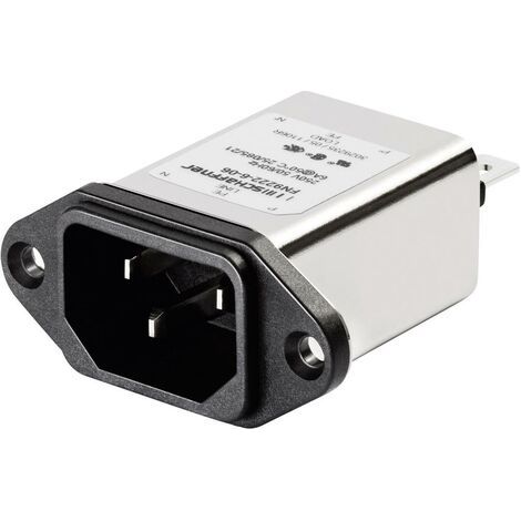 Filtre d'alimentation Schaffner FN 9222-1-06 avec connecteur femelle pour appareil 250 V/AC 1 A 12 m (1/2)