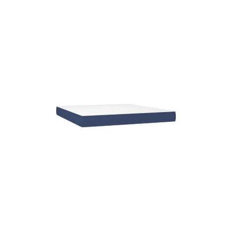 Matelas de lit à ressorts ensachés Bleu 160x200x20 Tissu (1/5)