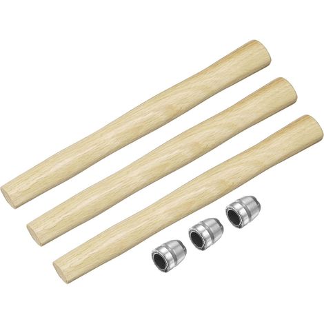 12.4" Manches En Bois De Remplacement Pour Maillet Avec Coins Ronds Pour Tête Ronde Ou Octogonale De 1lb Pour Charpente Menuiserie Construction Bricolage Outils Maillet Hache (1/5)