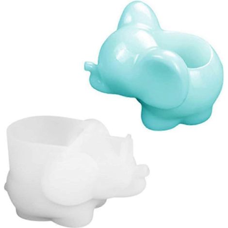 Moules en résine époxy, moules en forme d'éléphant, moules en silicone, moules de coulée (éléphant) (1/5)
