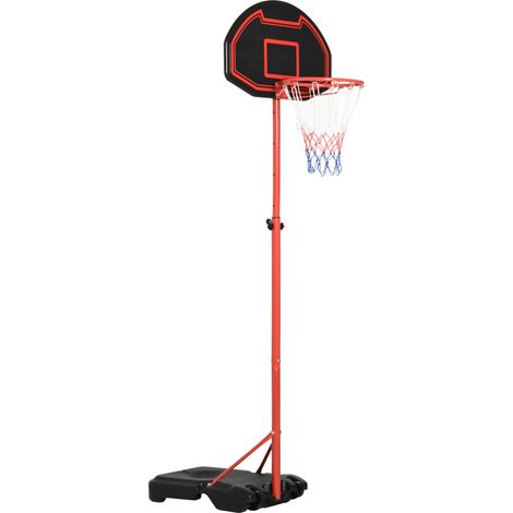 easycomfort canestro portatile canestro basket da esterno con altezza regolabile 193.5-248.5cm e base da riempire con acqua o sabbia, in acciaio e nylon 74x127x193.5-248.5cm (1/5)