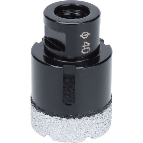 Foret diamanté brasé Sous Vide, Ouvreur Noir, Vis d'aspiration, Foret pour Marbre M14, Outils Brasés (1/5)
