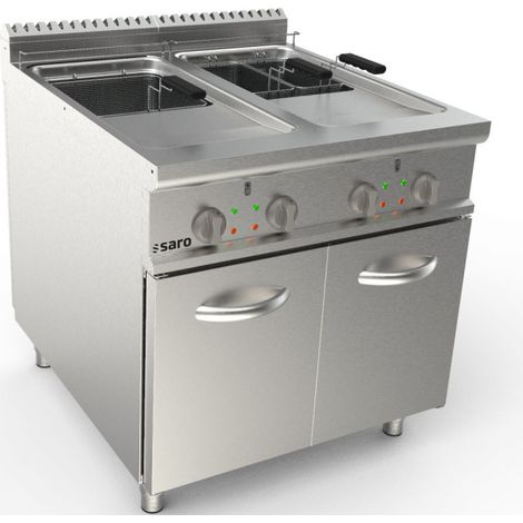 Friteuse électrique - 2x21L - 40kW - 800x900x850mm - LQ/FRE2V21 - Saro