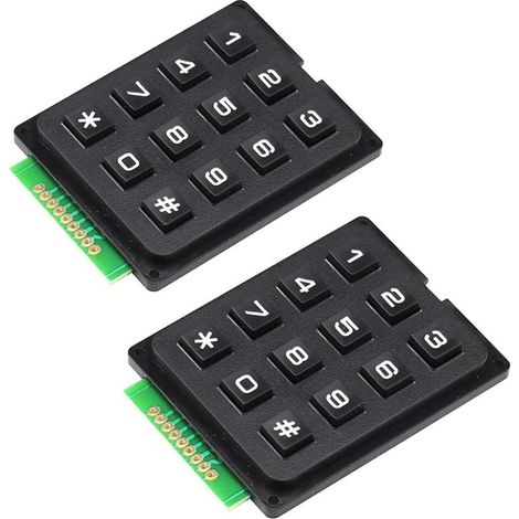 2PCS 4 X 3 12 clés Clavier Module de Clavier Microcontrôleur Clavier Matrix Commutateur de Tableau (1/5)