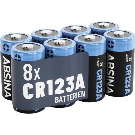 Absina Pile spéciale CR-123A lithium 1300 3 V 8 pc(s)