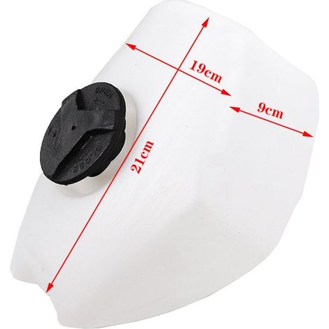Accessories for 47/49cc two-stroke mini sports bikes: plastic fuel tank and petrol can with cap. (1/4)