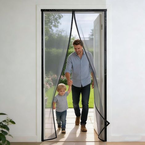 Moustiquaire magnétique pour porte coulissante, van, balcon, salon (1/5)