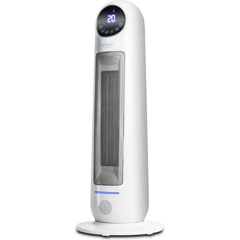 Smart Ceramic. Radiateur soufflant en céramique 2200W. Ecran LED, télécommande, 3 modes, thermostat ajustable, anti-bascule, anti-surchauffe, ample oscillation, AutoOff. (1/5)