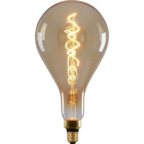 Ampoule LED Décorative E27 5W à Filament Torsadé Blanc Chaud Style Vintage Métal et Verre 29 cm - PANGIVO (1/3)
