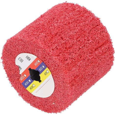 Roue de polissage nylon 120x100mm rouge pour machine à polir, accessoire de lustrage (1/5)