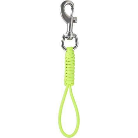 Mousqueton pivotant en acier inoxydable 316 de qualité marine pour la plongée sous-marine, anneaux en D et engrenage, rotation à 360 ° avec cordon en nylon (1/5)