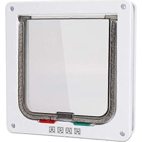 Grande cage pour chat (dimensions extérieures blanches 28 cm x 24,9 cm), cage à chat avec verrouillage à 4 points, facile à installer et à utiliser (1/5)