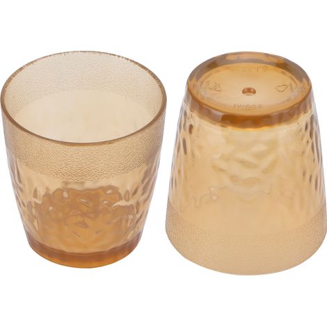 Petit verre à bière/boisson/eau, couleur cuivre (1/5)