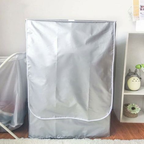 Housse Pour Lave-Linge Portable - Polyester Impermeable - Protection Contre Eau Et Rayons UV - Argent - 1 Piece (1/4)