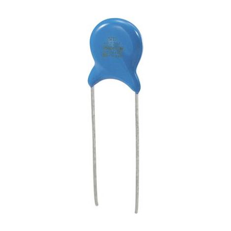 Condensateur céramique disque 4700 pF 400 V/AC – Sortie radiale – Tolérance +/- 20 % – Applications électroniques - S882701 (1/2)