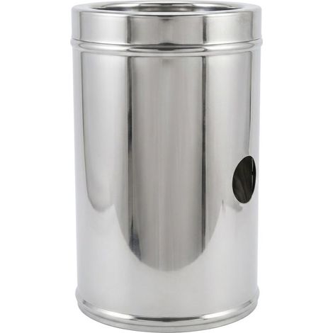 MAKA Elemento con Valvola Fumi Canna Fumaria Doppia Parete Inox Ø 400-450 mm (1/5)