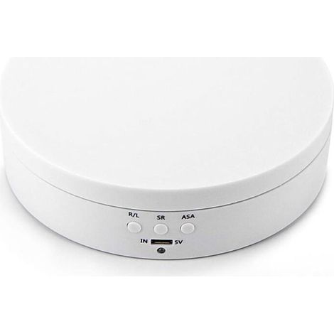 Plateau tournant électrique monobloc de 138 mm de diamètre, plateau tournant à 360 degrés, plateau tournant à gâteau électrique, plate-forme rotative automatique pour photo, vidéo, affichage du produi (1/2)