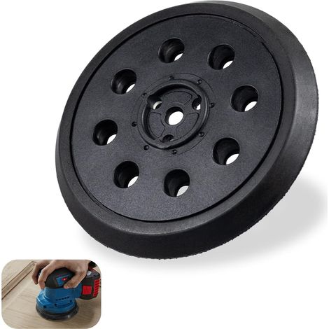 125-mm-Schleifpad – 1 Stück – Strapazierfähiges Material – 8-Loch-Klettverschluss – Für Holz, Metall und Kunststoff – Kompatibel mit PEX 125 (1/5)