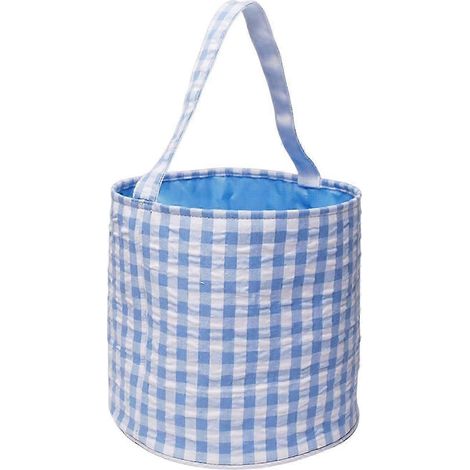 Sac de Pâques, sac à provisions, sac fourre-tout de rangement pour la décoration de fête de Pâques, œufs pour enfants-Blue (1/5)