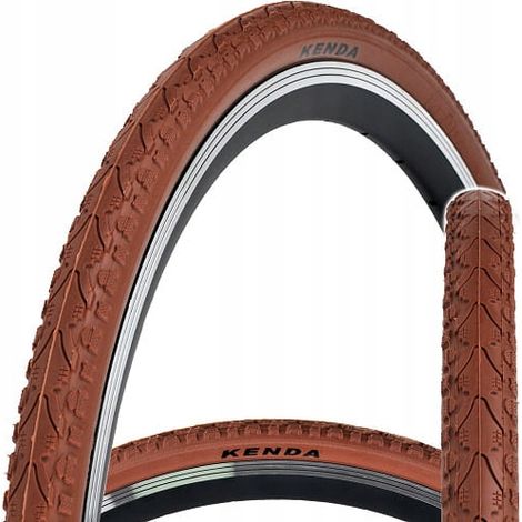 Neumático para bicicleta Kenda Khan 700x38C 40-622 marrón (1/2)