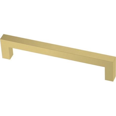 Lot de 30 poignées d'armoire carrées de 12,7 à 0,2 cm – Quincaillerie dorée satinée pour porte de cuisine, tiroirs, commodes, meubles (1/5)
