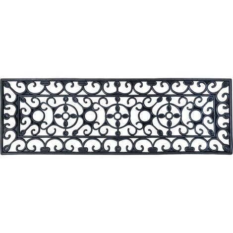 Paillasson en caoutchouc victorien antidérapant – Résistant aux intempéries – Retient saleté et poussière – Pour intérieur et extérieur – Best For Boots