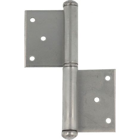 2 PEZZI - CERNIERE PESANTI SINISTRE 100x40MM - TIPO FICHE - IN ACCIAIO