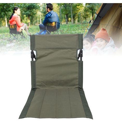 Chaise de Camping Pliante CBNJ001 Chaises Relax et Voyage Portable Légère avec Accoudoir et Sac de Transport de Taille 51x24cm en Poly 600D, Kit de 1 Chaise pour Plage et Concert, Cadre en Fer, Versio (1/5)