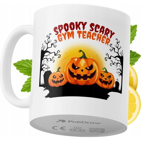 Mug humoristique pour prof de gym, avec un texte amusant et un design graphique original. Idéal pour les anniversaires, les fêtes et les jours fériés. Mug premium pour toutes les occasions spéciales,  (1/5)