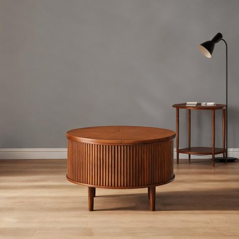 Table basse en panneau de particules 80 x 80 x 50 cm (1/5)