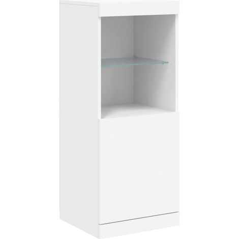 Credenza cassettiera cassettiera mobile contenitore organizer cucina soggiorno soggiorno con luci LED 41 x 37 x 100 cm bianco 020029848